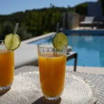 Enjoy your coctail at the pool of Villa Maria Kas